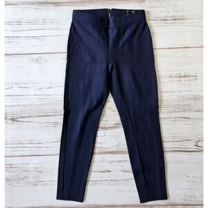 J. Crew Pixie Pant in Stretch Ponte sz Small Cropped Navy Blue